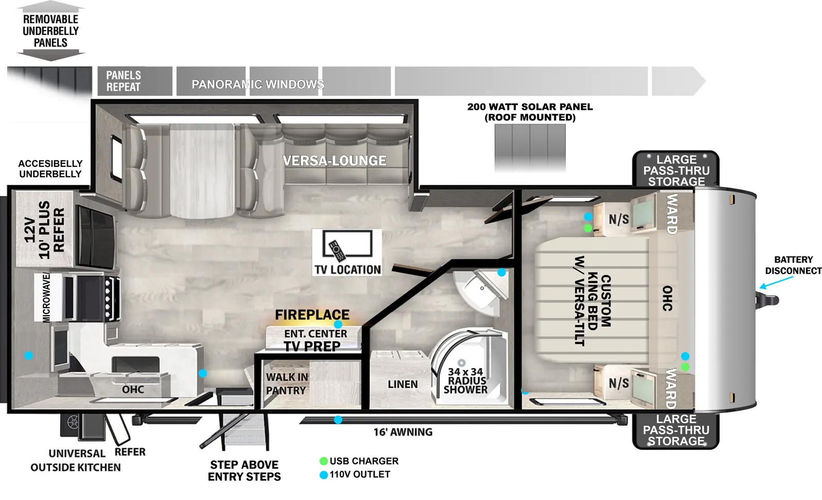 Wildwood T25RKE - DSO Floorplan